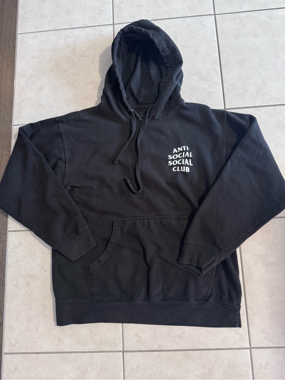 Anti Social Social Club Black Logo Hoodie